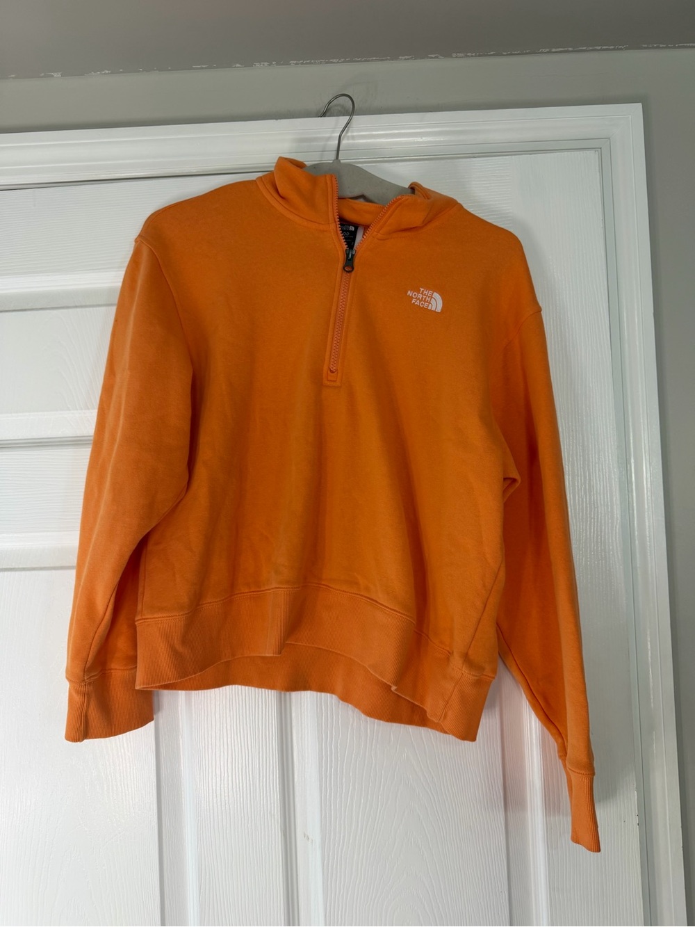 The North Face Orange Quarter-Zip Turtleneck Pullover